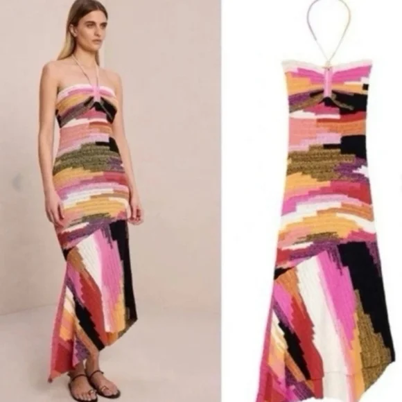 A.L.C Nova Crochet Midi Dress XS NWT - Picture 4 of 9